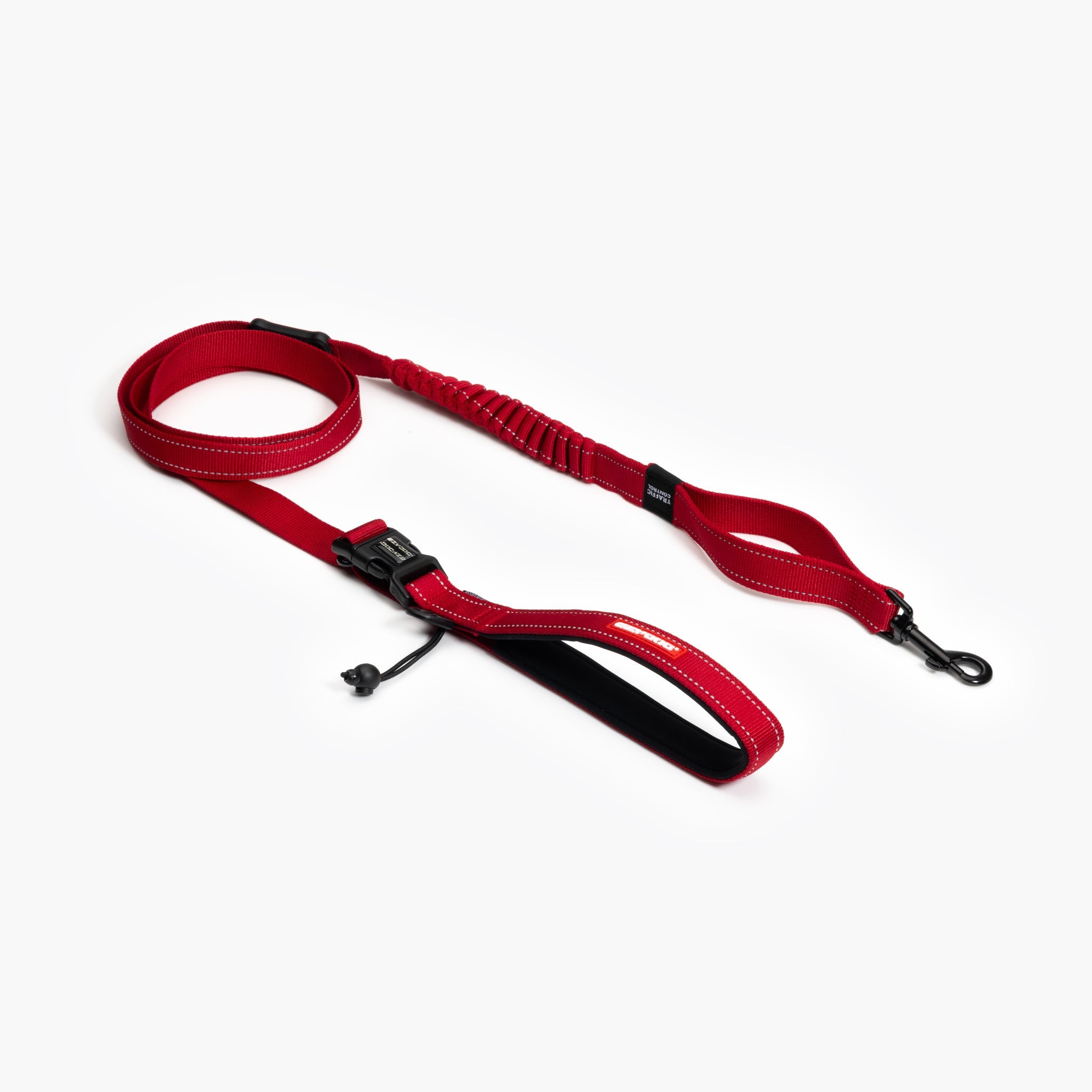 EzyDog Road Runner Leash in red – hands-free 210cm dog leash with shock absorption