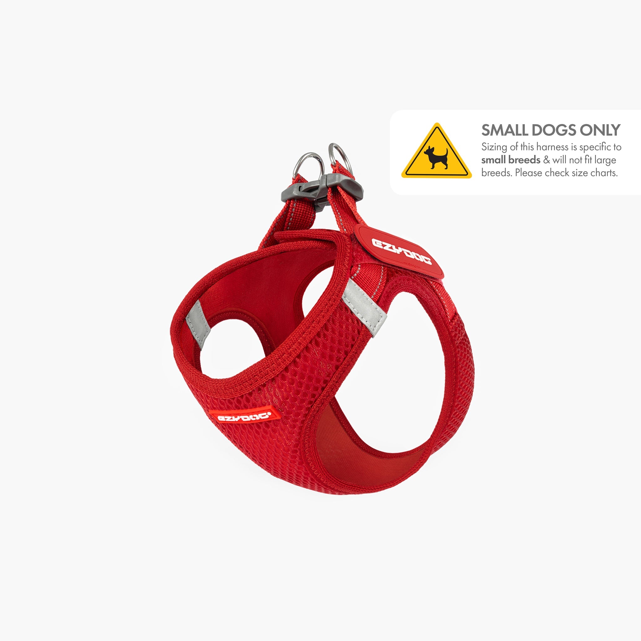 FormFit Red Mesh Harness for small dogs