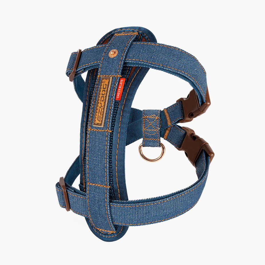 Chest Plate Harness - Denim