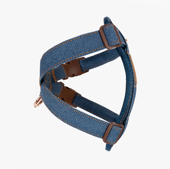 Chest Plate Harness - Denim