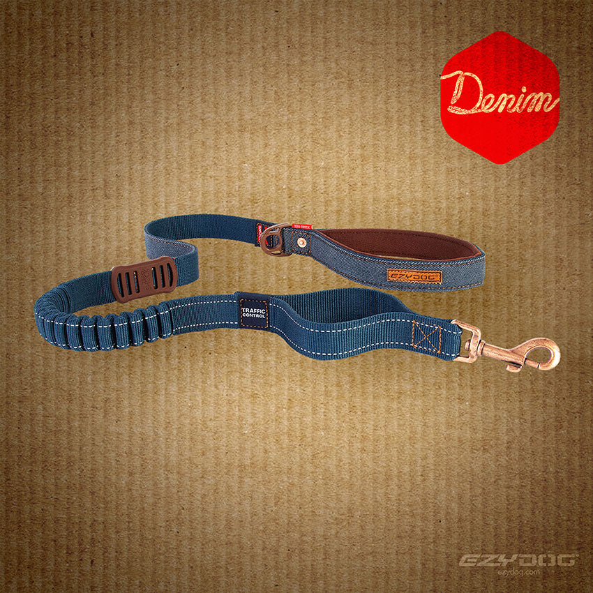 Zero Shock Leash - Denim