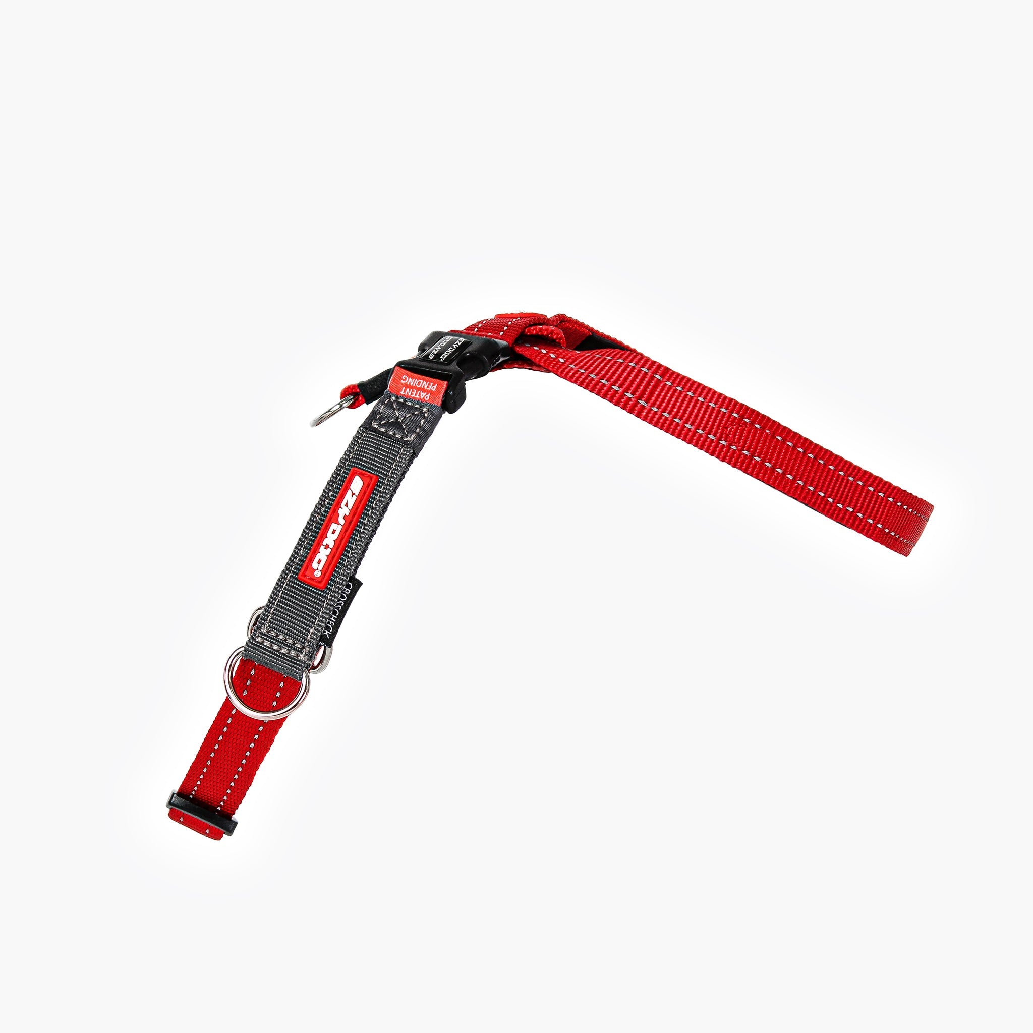 RHS view of Red EzyDog CrossCheck harness 