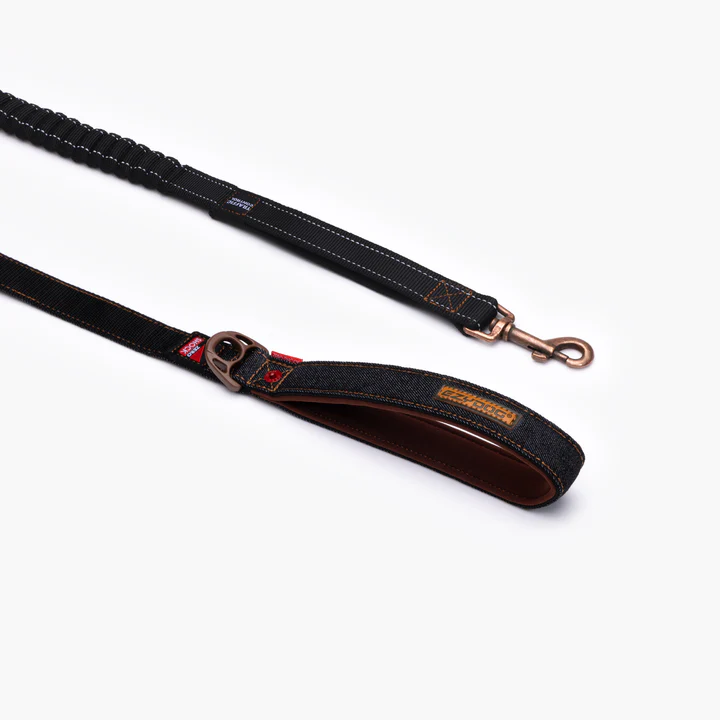 Zero Shock Leash - Black Denim